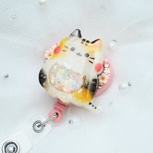 Kawaii Maneki Neko Badge Reel