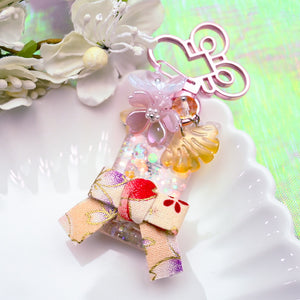 Happiness Yukata Omamori Charm (beige)