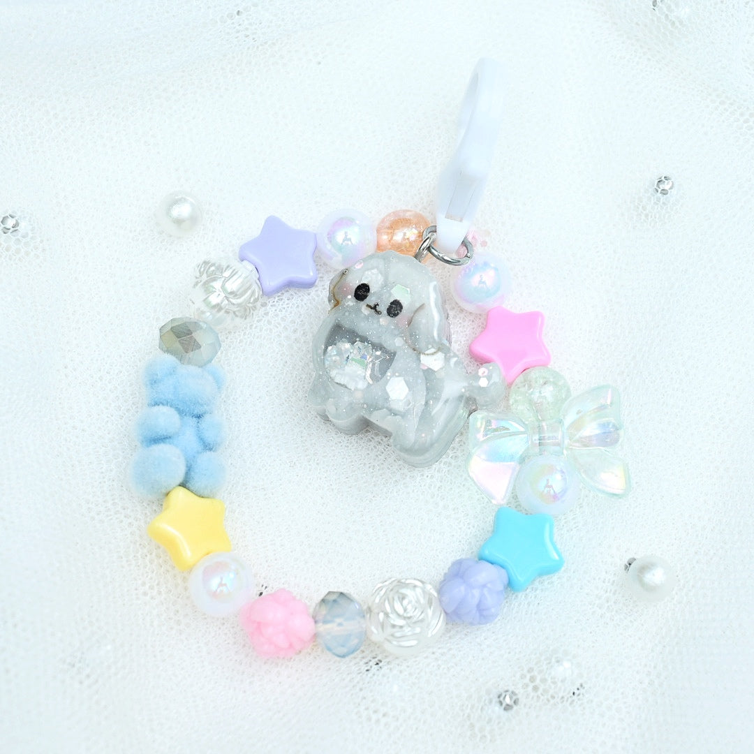 Tiny Poodle Beaded Charm