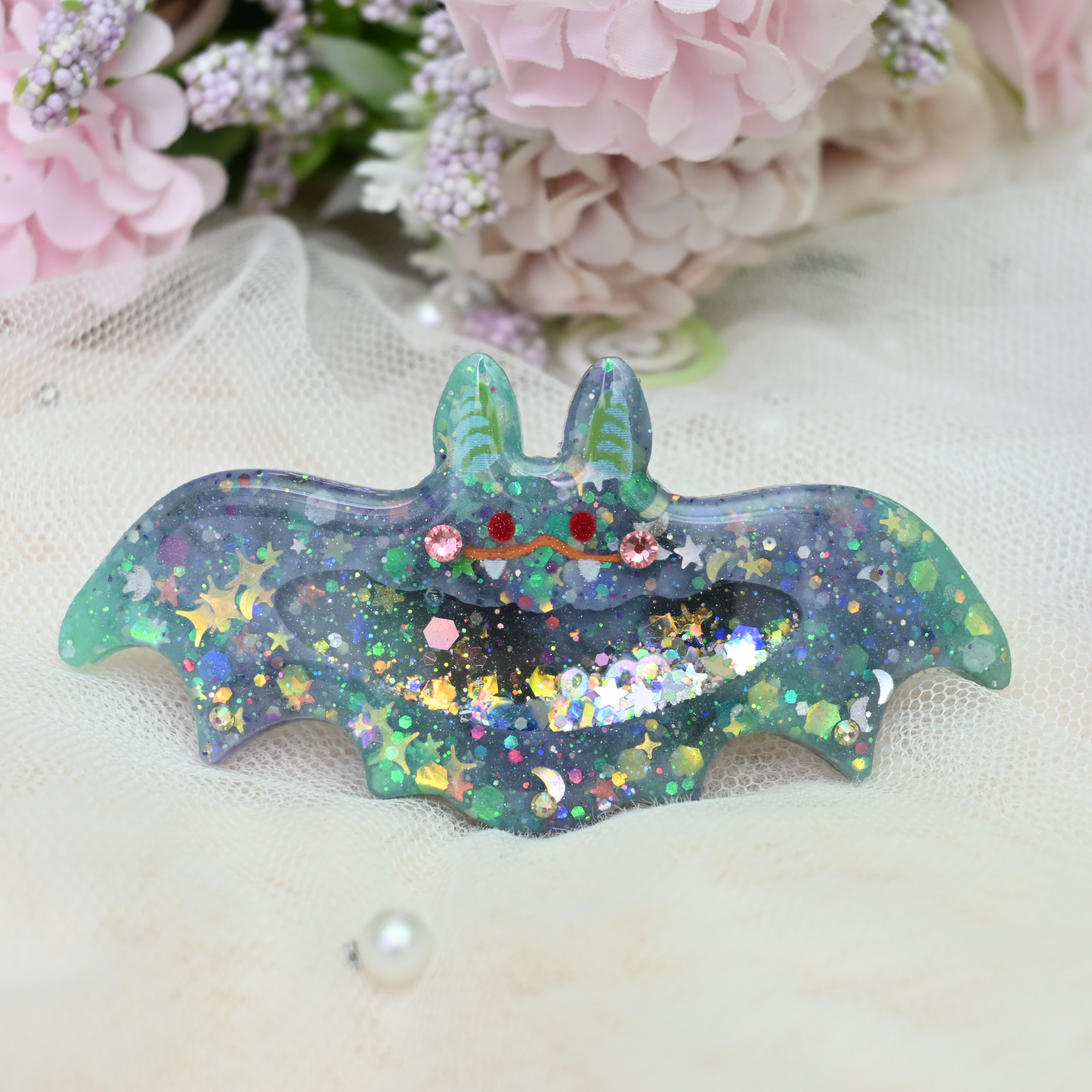 7cm Bat Barrette - Witchie