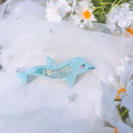 Blue Dolphin Hairclip (5cm clip)