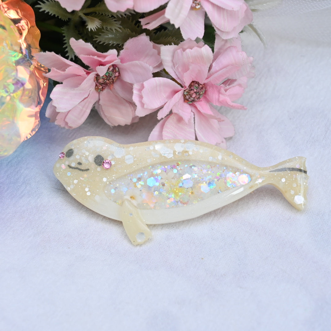 Seal Barrette (6cm clasp) Soya